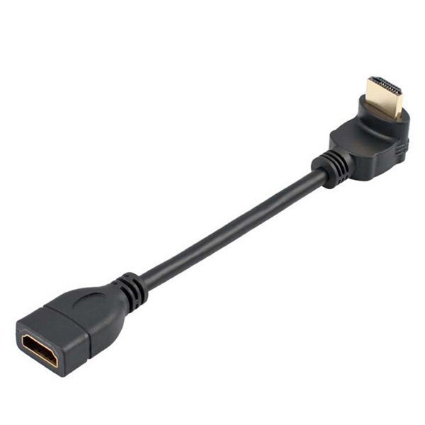 HDMI A MALE 90度 TO HDMI FEMALE