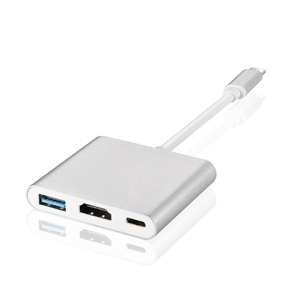 TYPE C MALE TO USB 3.0 FEMALE AND HDMI FEMALE AND TYPE C FEMALE